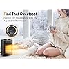 Space Heater, 1500W Electric Heaters Indoor Portable with Thermostat, PTC Fast Heating Ceramic Room Small Heater with Heating and Fan Modes for Bedroom, Office and Indoor Use - AURA NEST