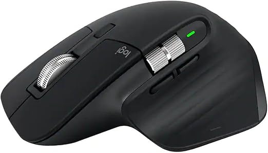 Logitech MX Master 3S - Performance Wireless Mouse with Ultra-Fast Scrolling, Ergo, 8K DPI, Track on Glass, Quiet Clicks, Bluetooth, Windows, Linux, Chrome, Black