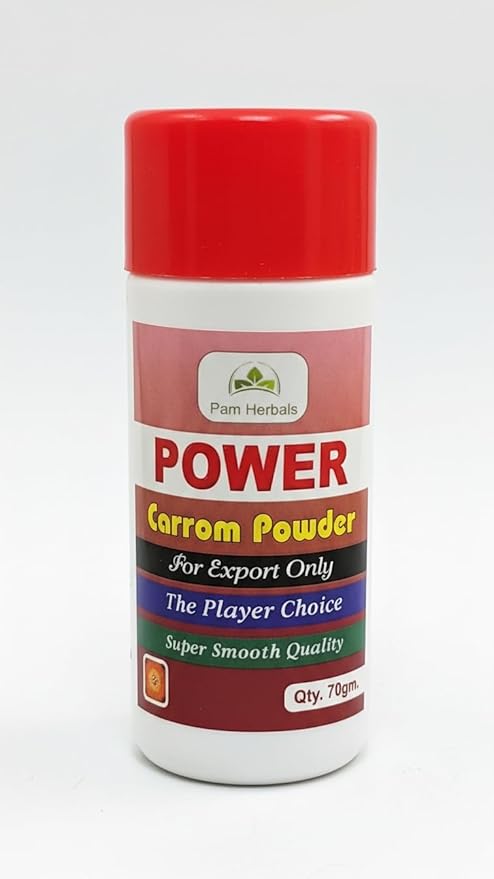 Premium Carrom Board Powder 70g - Smooth Gameplay, Anti-Friction Formula for Professional & Beginner Players