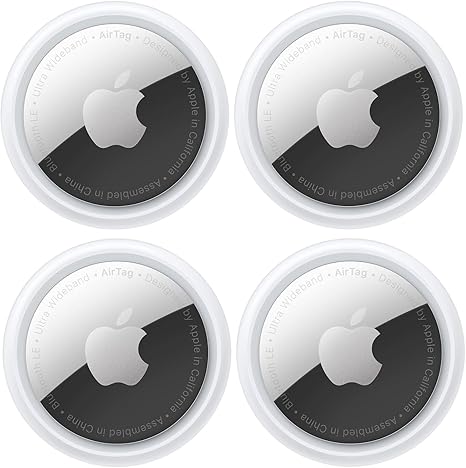 Apple AirTag Tracking Device, 4-Pack