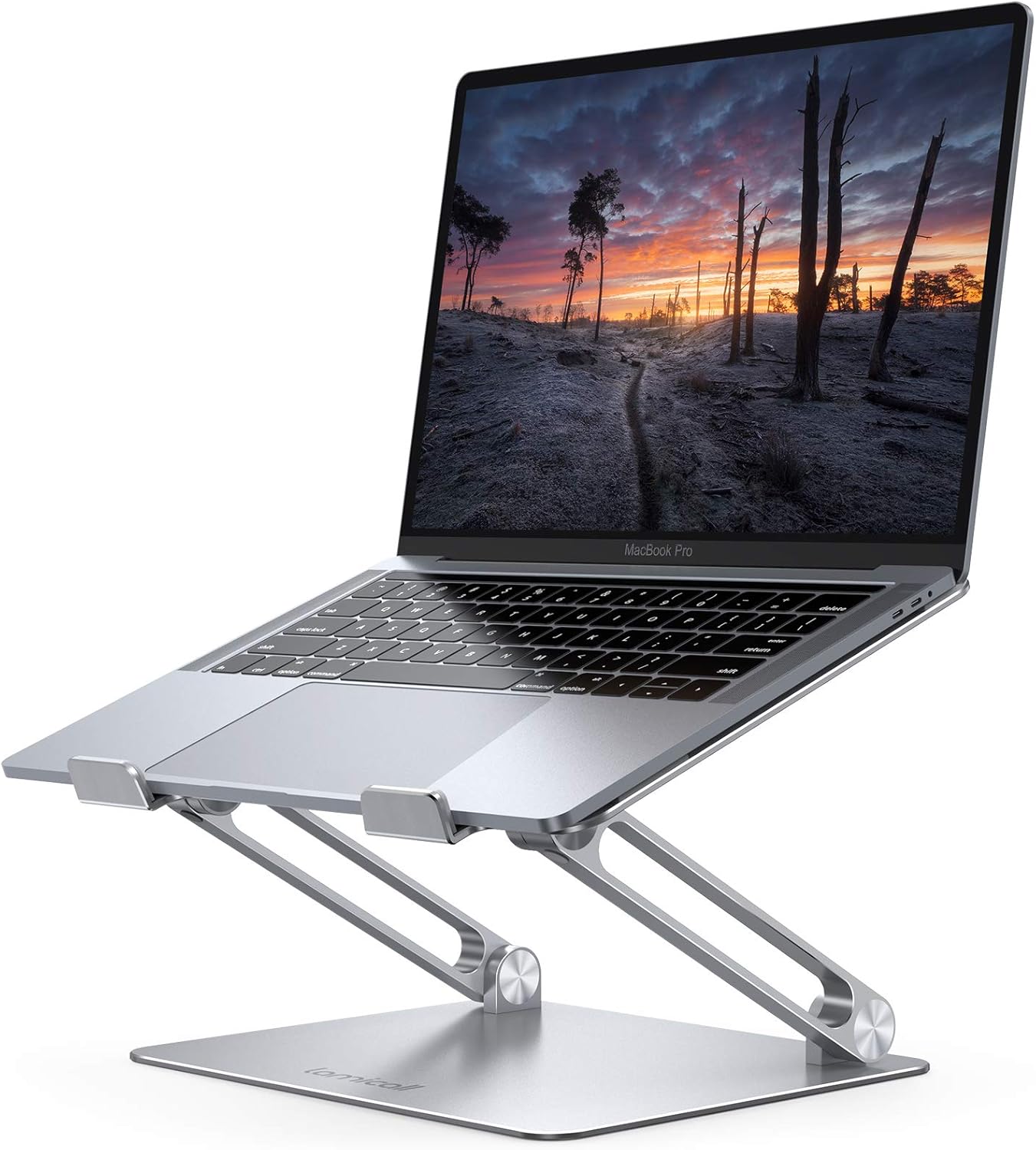 Lamicall Adjustable Laptop Stand – Foldable Aluminum Laptop Riser for 10–17.3" Laptops, Ergonomic Desk Stand for MacBook, HP, Dell & More