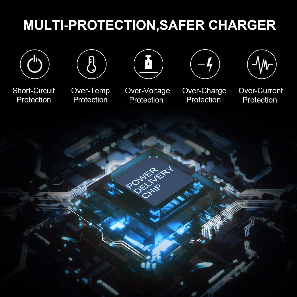 Charger Compatible with HP Laptop Computer 65W 45W Smart Blue Tip Power Adapter - AURA NEST