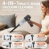 Cordless Handheld Vacuum Cleaner – 23000Pa Powerful Rechargeable Mini Vacuum for Car, Home, Pet Hair, Carpet & Stairs (Black/Gold) - AURA NEST