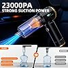 Cordless Handheld Vacuum Cleaner – 23000Pa Powerful Rechargeable Mini Vacuum for Car, Home, Pet Hair, Carpet & Stairs (Black/Gold) - AURA NEST