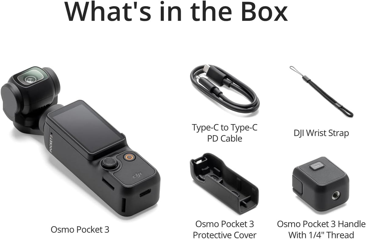 DJI Osmo Pocket 3 Professional 4K Vlog Camera – 1" CMOS, 120FPS, Fast Focus, AI Tracking & Stabilization - AURA NEST