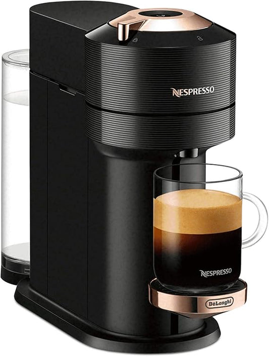 Nespresso Vertuo Next Coffee and Espresso Machine by De'Longhi, Black with Rose - AURA NEST